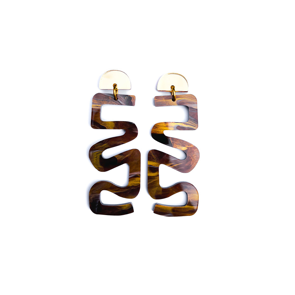 Brisbane river bends | tortoise shell | mini & midi