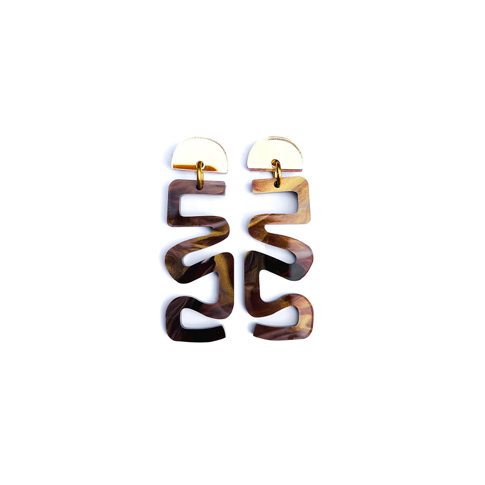 Brisbane river bends | tortoise shell | mini & midi