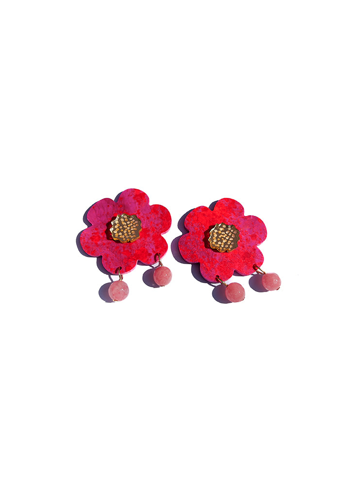 Fragole Fiore | Pink Mess – Stunning earrings with a fun, elegant design, perfect for bringing a fresh and lively touch to your wardrobe - top view