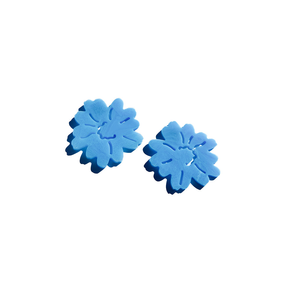 margarita bloom | statement stud | sky blue