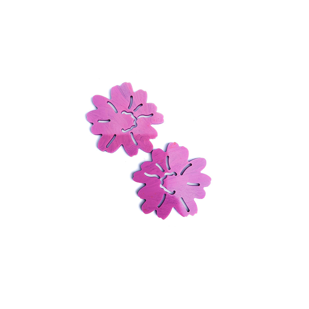 margarita bloom | statement stud | bright lilac