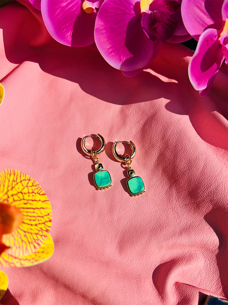 Mermaids Jewel | Mini Hoop – Handmade earrings that combine elegance and whimsy, offering a unique style that reflects the magic of the ocean - styled shot 