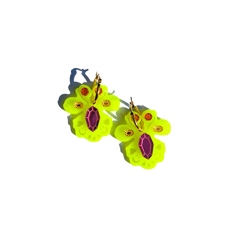 orchidea disco | neon yellow