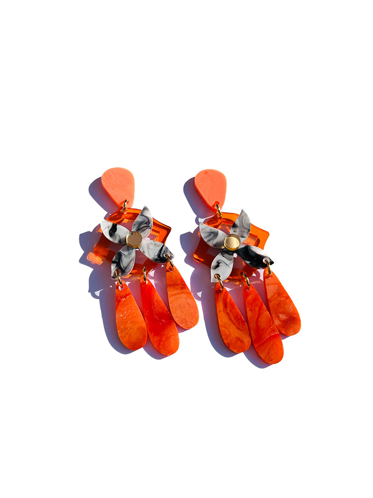 Soiree Orange -  ideal for jewellery stores looking for unique and vibrant accessories - top view