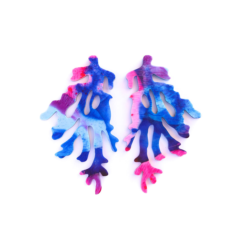 coral | statement | pink blue