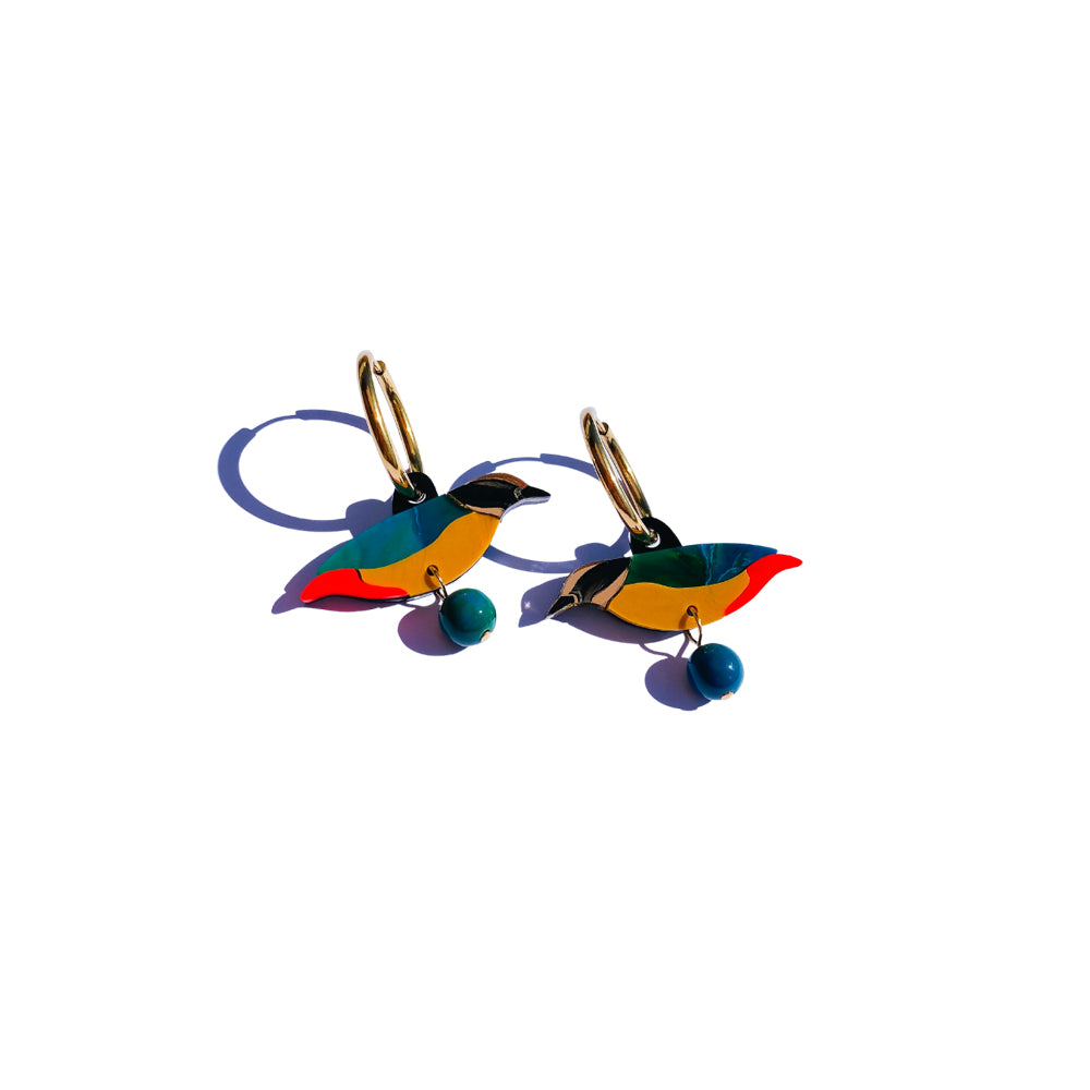 blue winged pitta | spring utopia collection